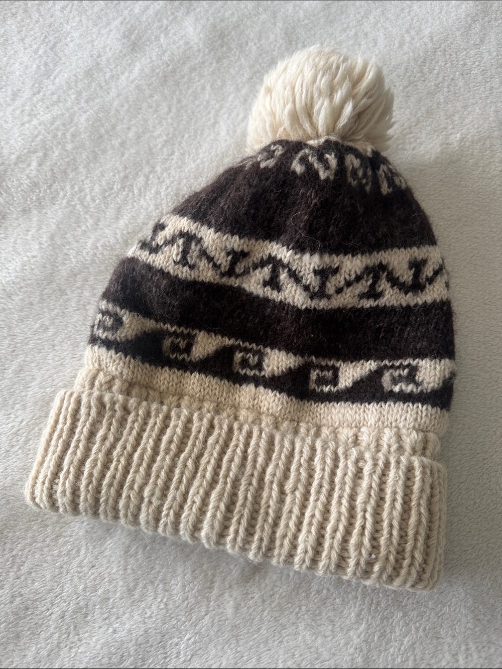 Junya Watanabe Comme des Garçons Knit Beanie Wool Nordic Pom Hat Luxury Chic - Picture 4 of 11